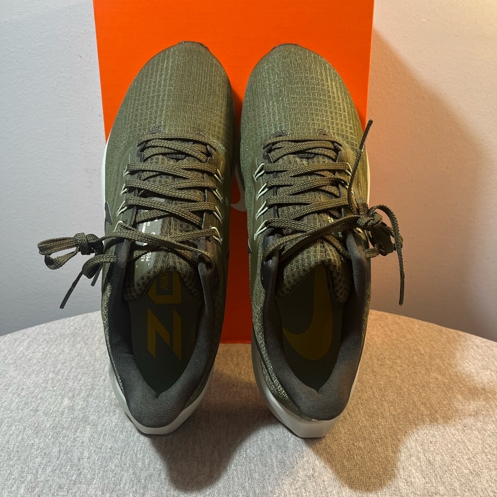 Nike Air Zoom Pegasus 39 Cargo Khaki Running Men's Shoe Size 12 DH4071-300​ - Picture 8 of 11